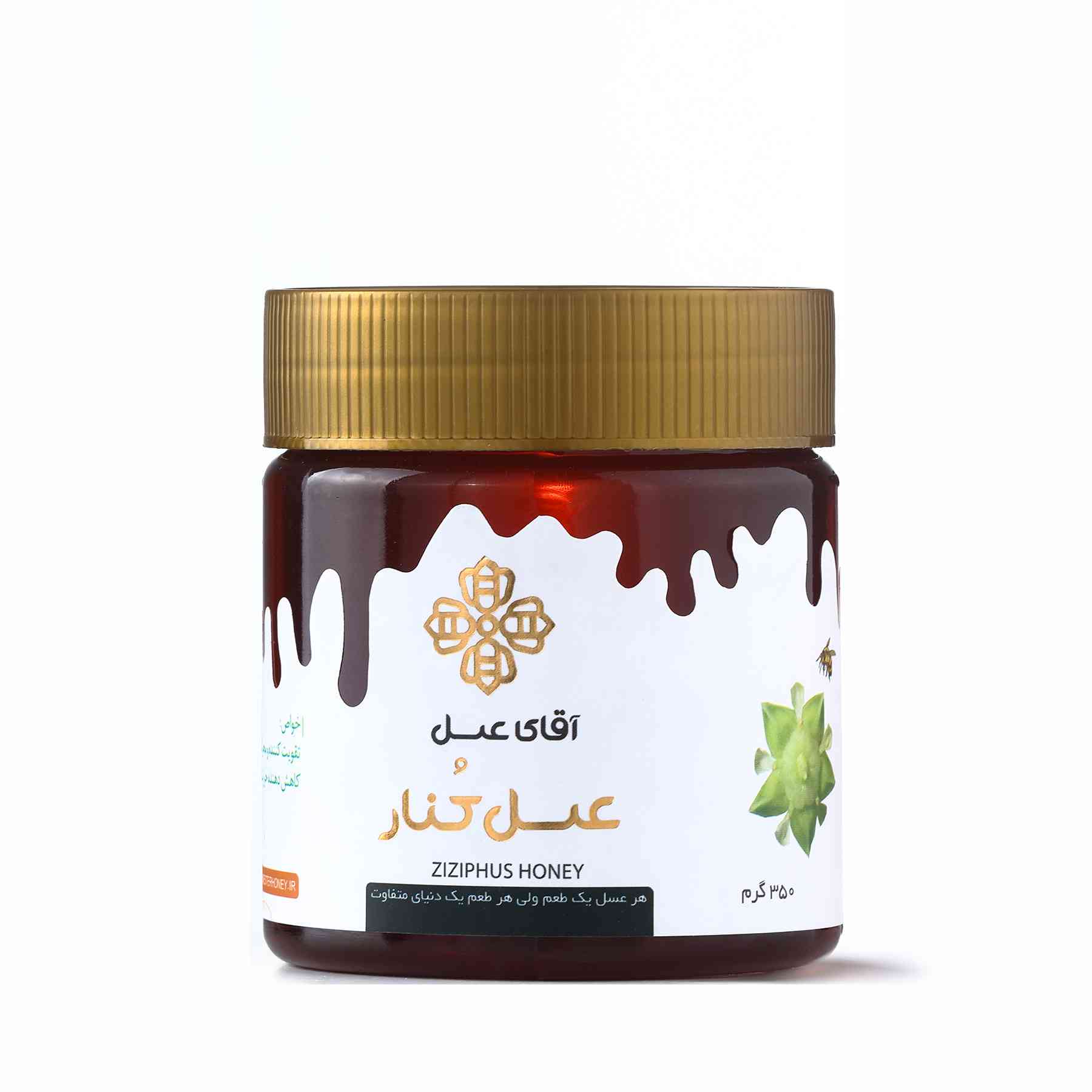 عسل کنار نیمه وحشی 350 گرمی