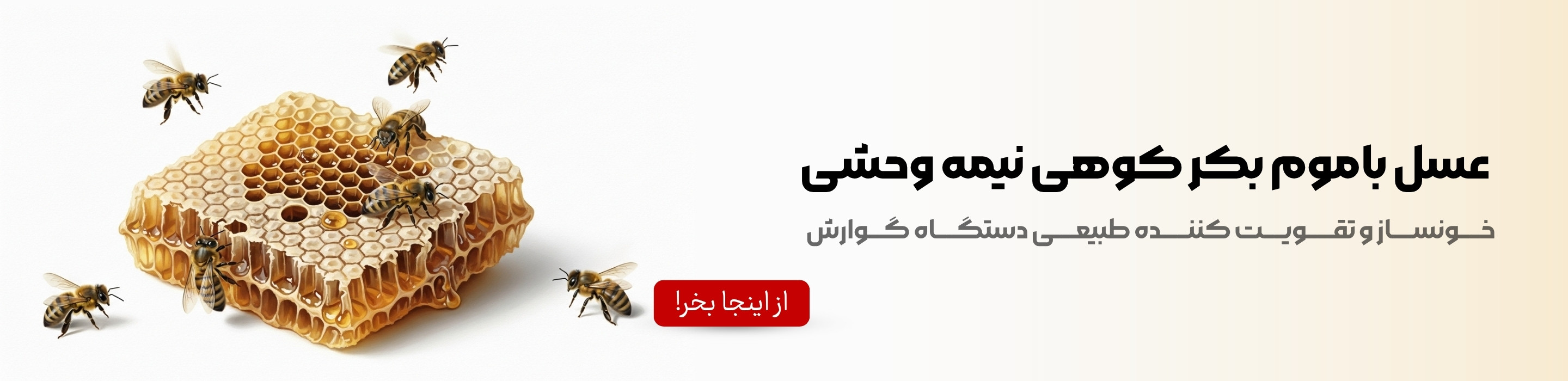 عسل با موم بکر کوهی